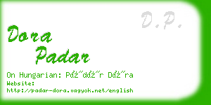 dora padar business card